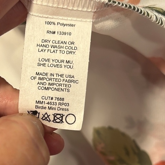 HP🎉Show Me Your MuMu,Chiffon Floral Dress, Completely Lined,Execlt Cond,Size XXL - Picture 6 of 11